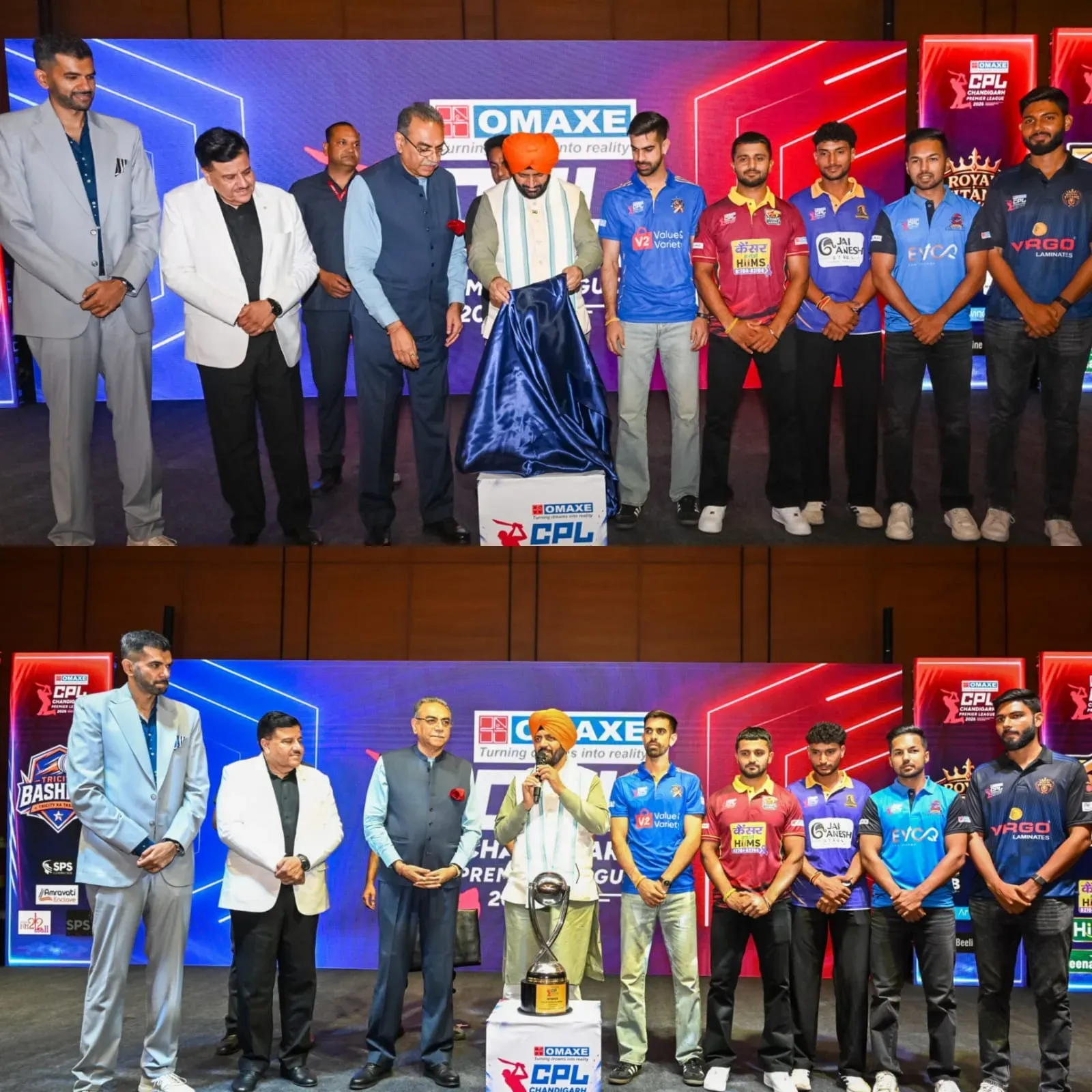 CM Saini Unveils CPL Trophy at T20 Chandigarh Premier League 2026