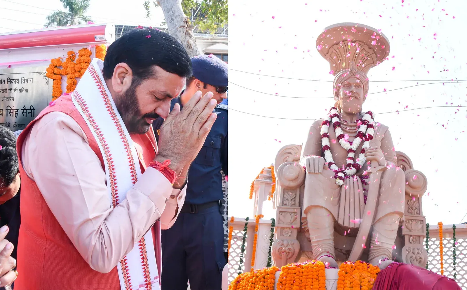 CM Saini Unveils Maharaja Shursaini Statue in Ladwa