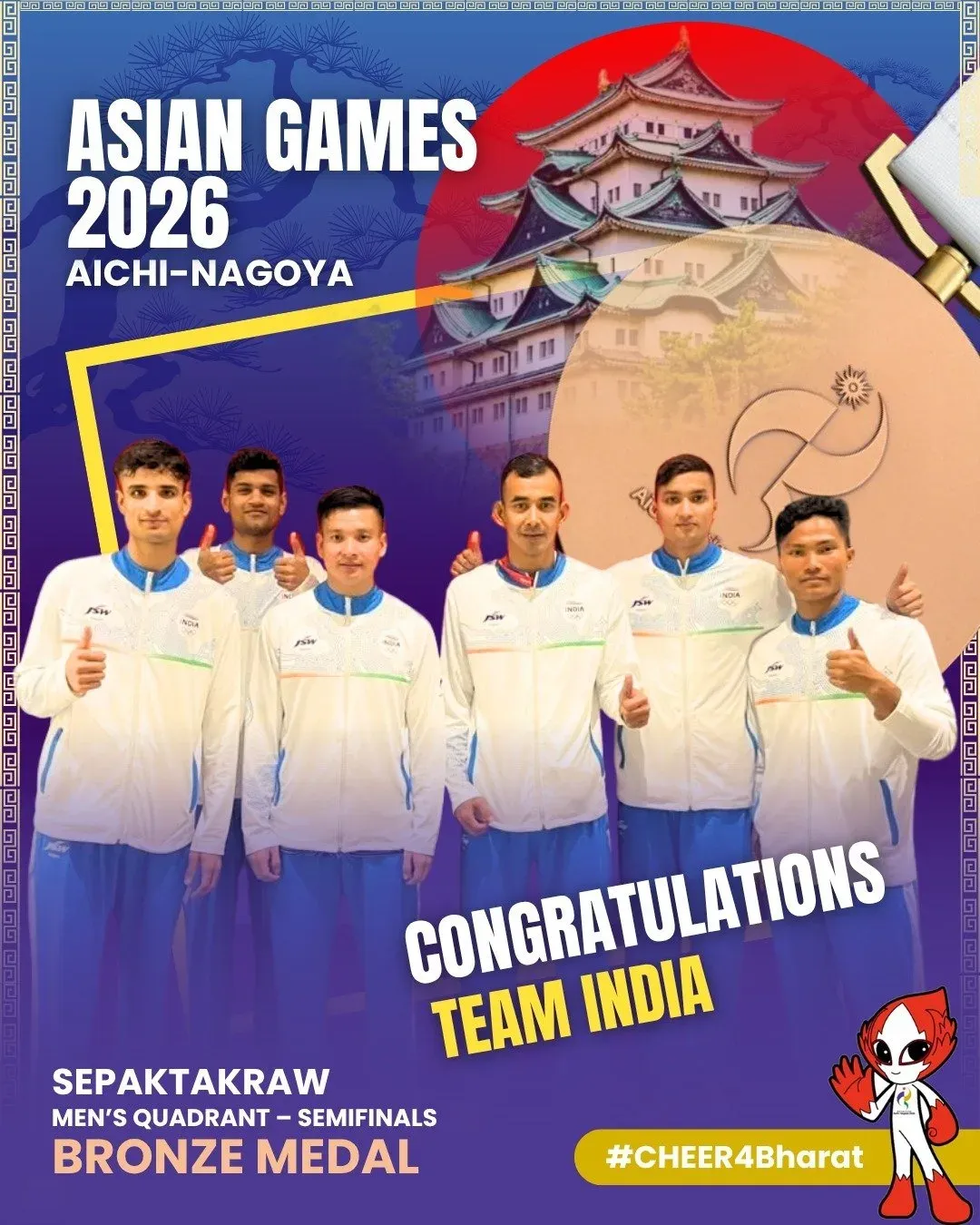 CM Samrat Choudhary Hails India's Bronze in Sepaktakraw at Asian Games 2026