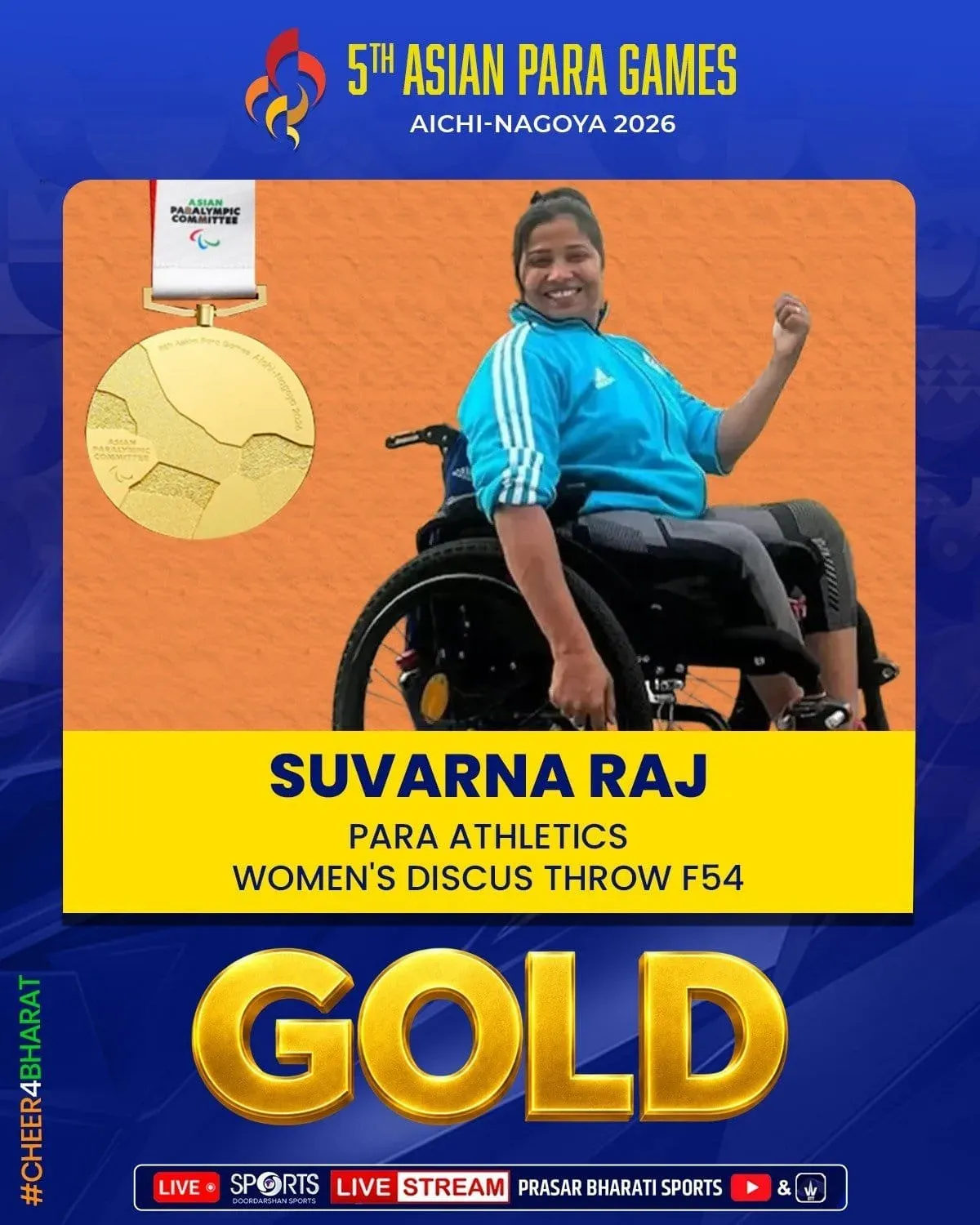 CM Samrat Choudhary Hails India's Para Games Gold Winners