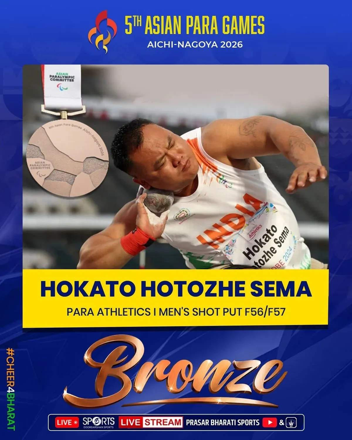 CM Samrat Choudhary Hails India's Three Para Bronze Wins