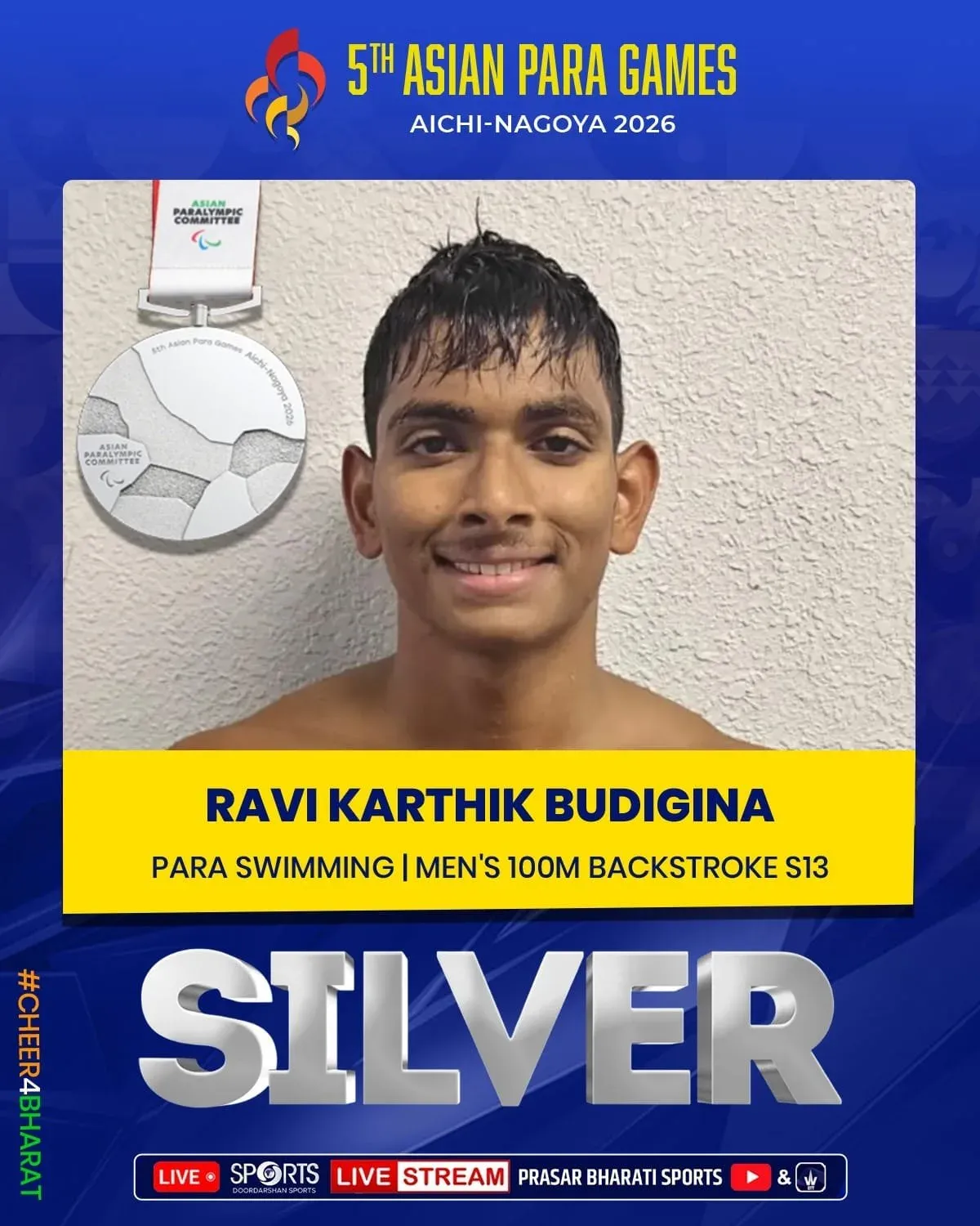 CM Samrat Choudhary hails India's two Para Games silver medallists