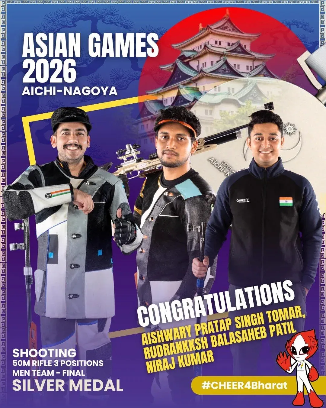 CM Samrat Choudhary Hails Shooters' Silver at Asian Games 2026