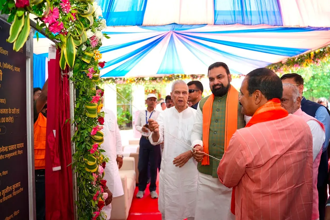 CM Samrat Choudhary Lays Foundation of Dairy, Fuel Units in Nalanda