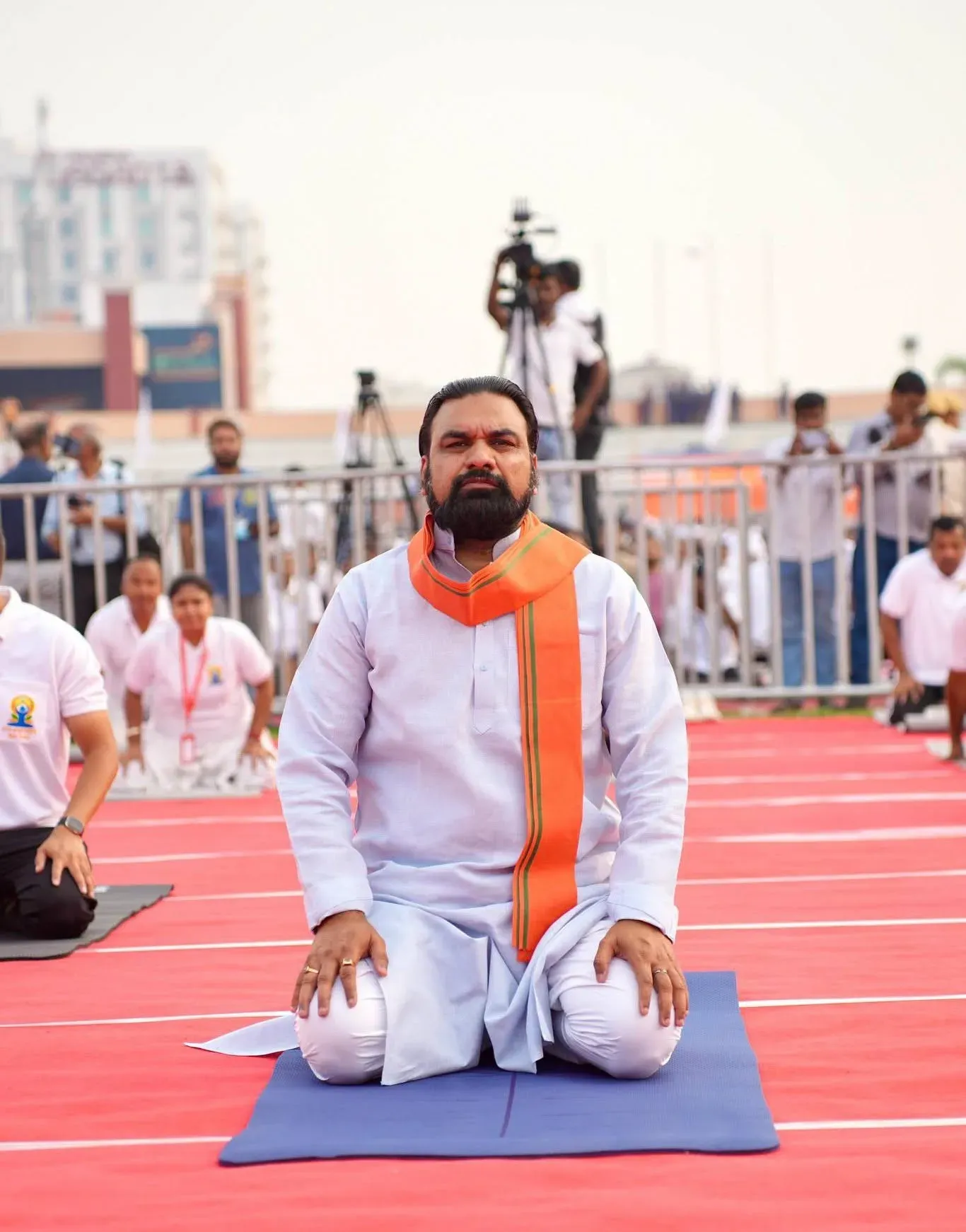 CM Samrat Choudhary leads Bihar yoga day event in Patna