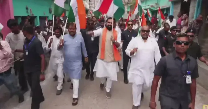 CM Samrat Choudhary leads Tiranga Yatra from Munger on Independence Day eve