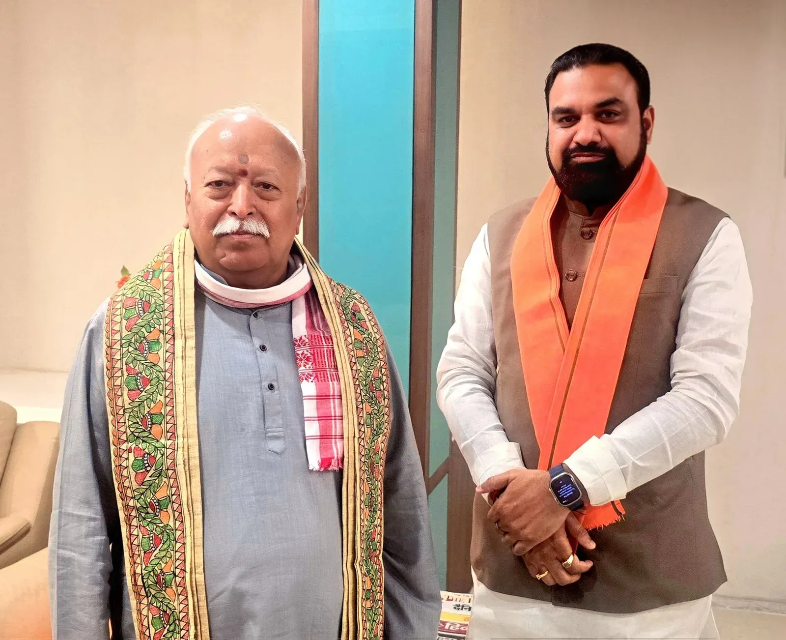 CM Samrat Choudhary meets RSS chief Bhagwat in Patna