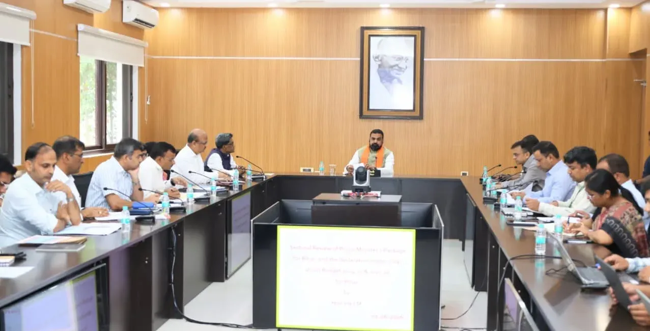 CM Samrat Choudhary Reviews PM Package Implementation for Bihar