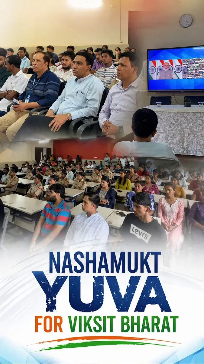 CM Sawant Backs Nasha Mukt Goa Drive for Viksit Bharat