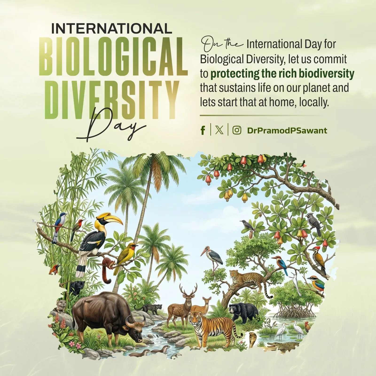 CM Sawant Calls for Local Conservation Action on Biodiversity Day
