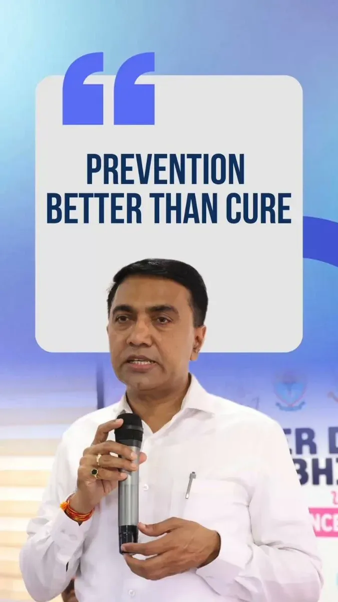 CM Sawant Champions Preventive Healthcare for Goans