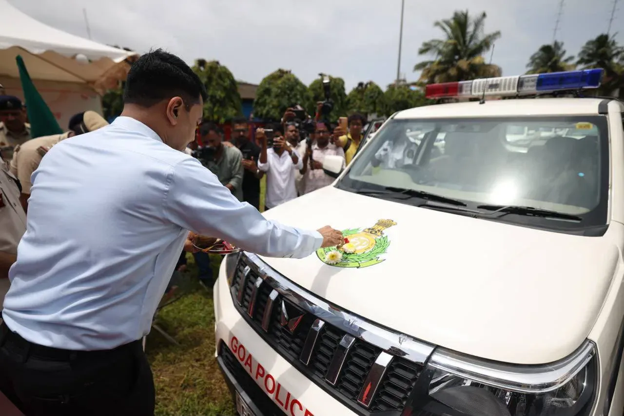 CM Sawant Flags Off 46 Police Vehicles, Hands PSI Appointments