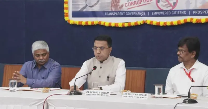 CM Sawant Goes Live for Vigilance Awareness Week 2026
