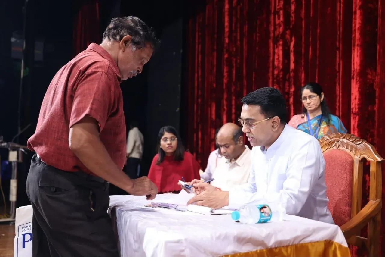 CM Sawant Holds Public Grievance Meet in Ponda