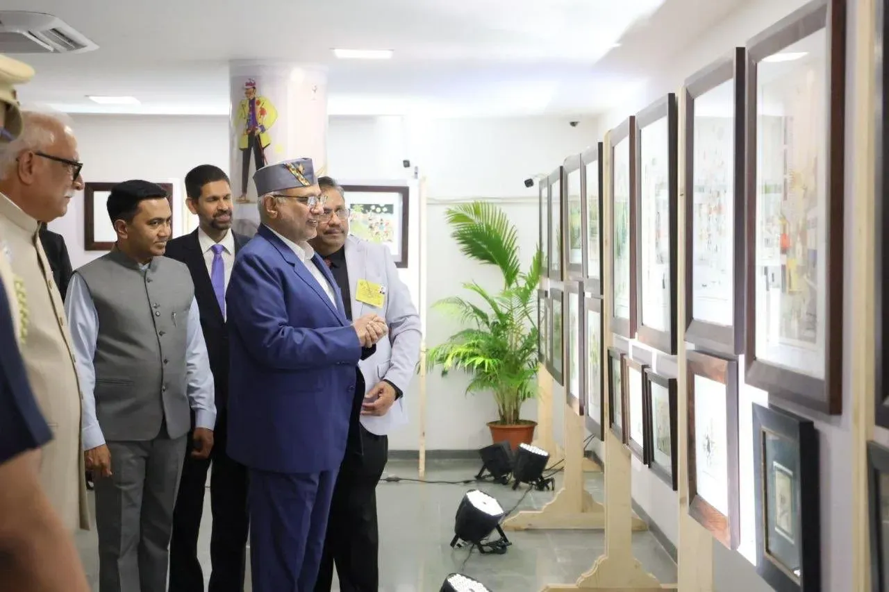 CM Sawant joins Mario Miranda Exhibition at Goa's 40th Statehood Day