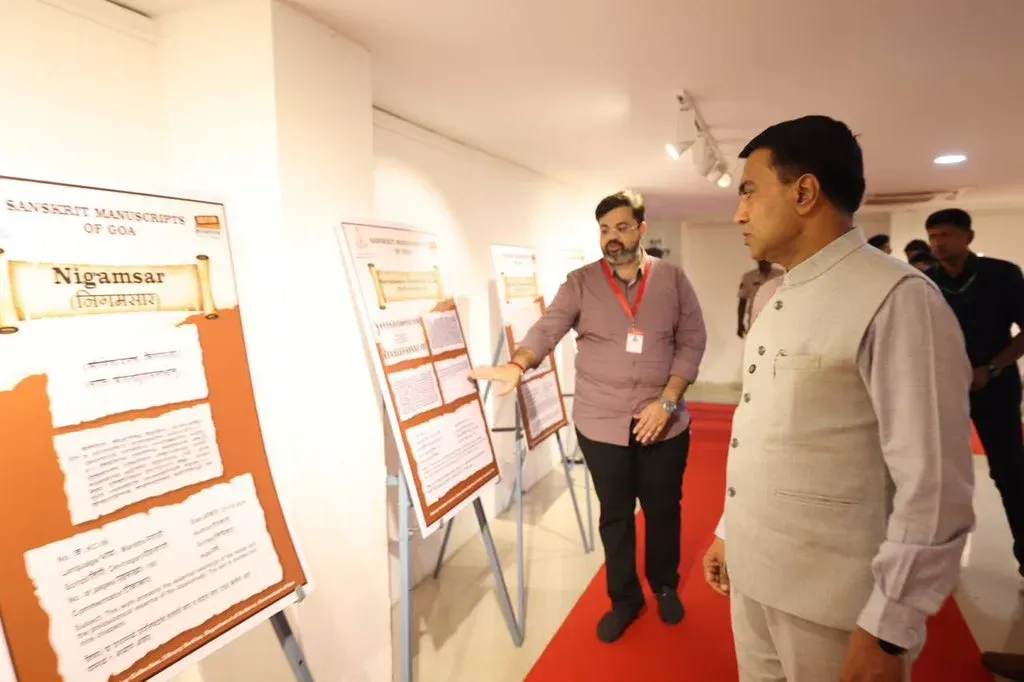 CM Sawant Launches Sanskrit Heritage Catalogue at Kalidas Din Event