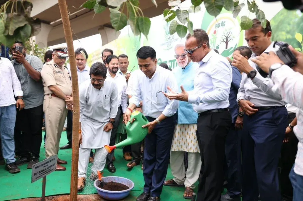 CM Sawant Marks World Environment Day, Targets 10 Lakh Trees in Goa