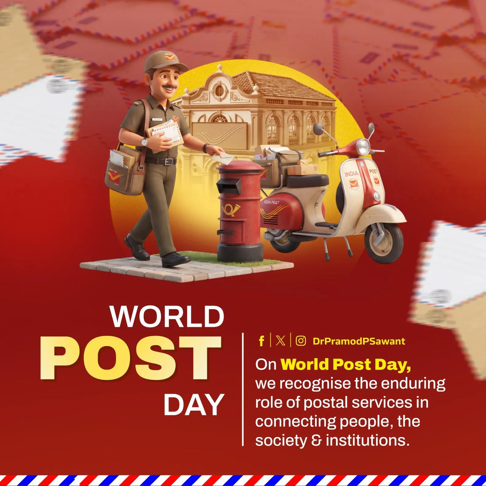 CM Sawant Marks World Post Day, Salutes Postal Workers