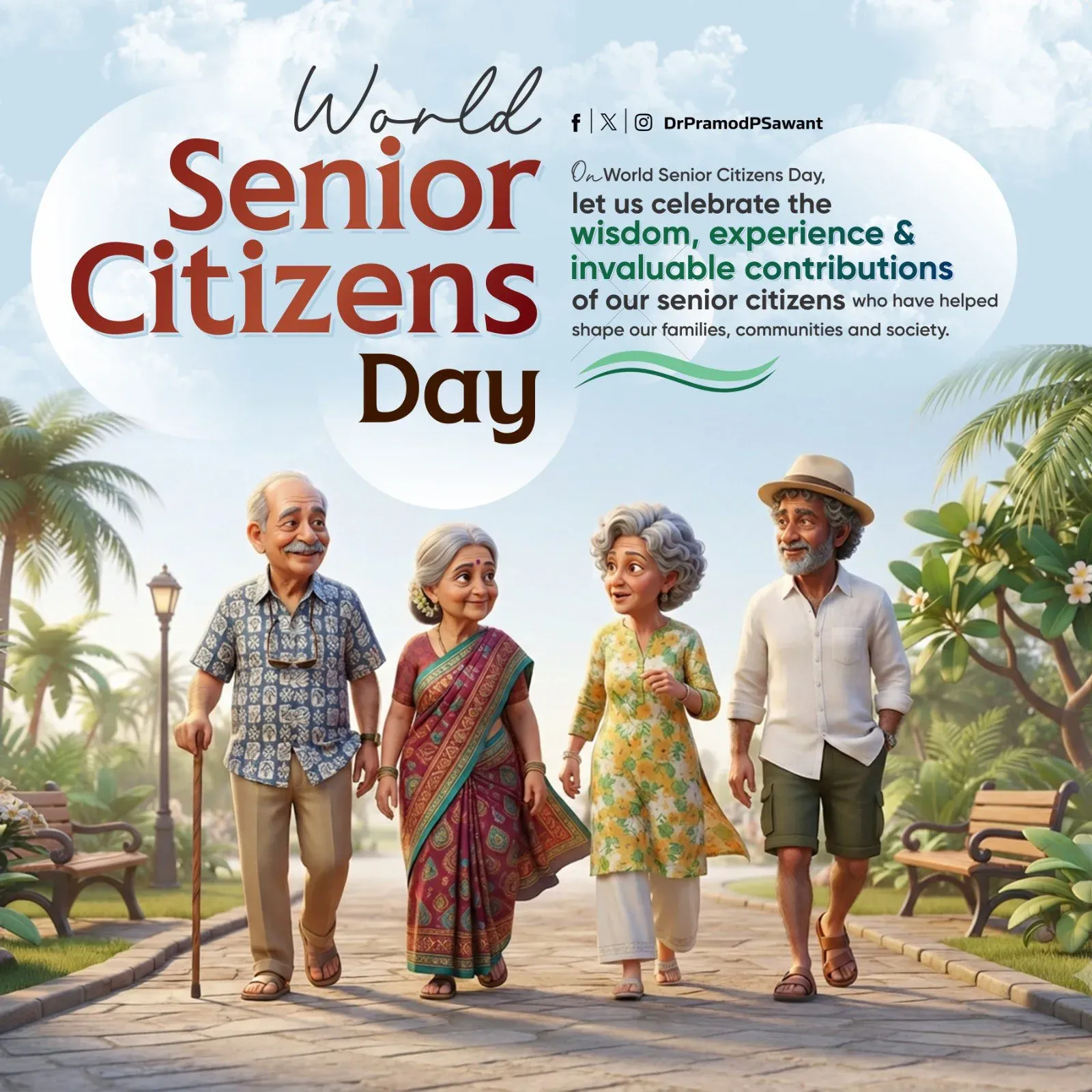 CM Sawant marks World Senior Citizens Day with call for elder dignity