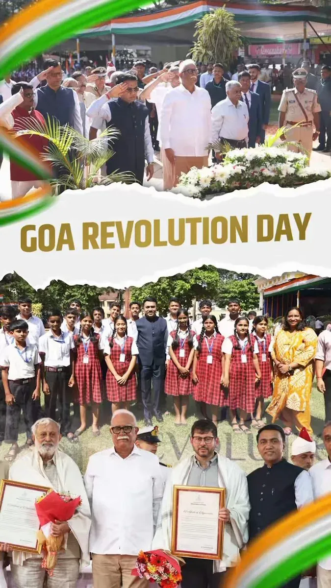 CM Sawant Pays Tribute on Goa Revolution Day 2026