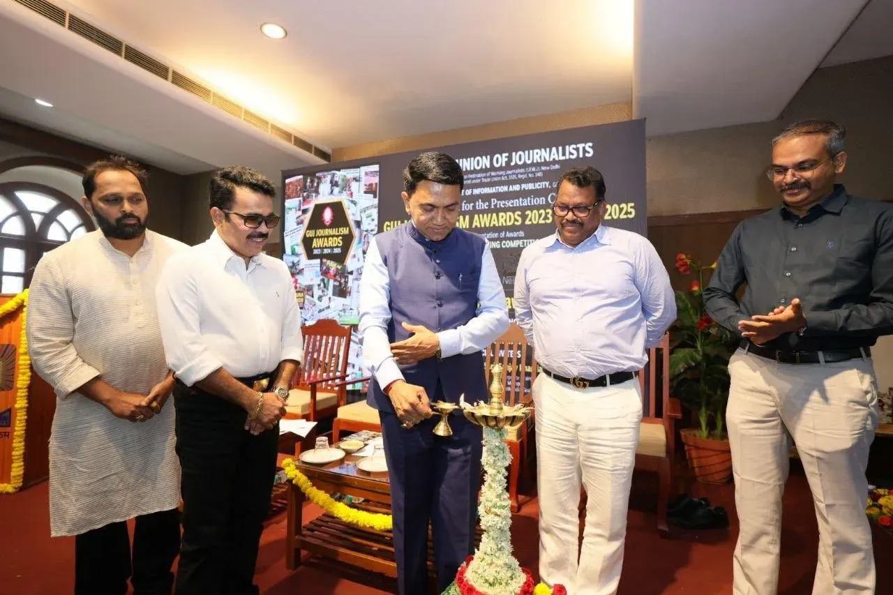 CM Sawant Presents GUJ Journalism Awards 2023-25 in Panaji