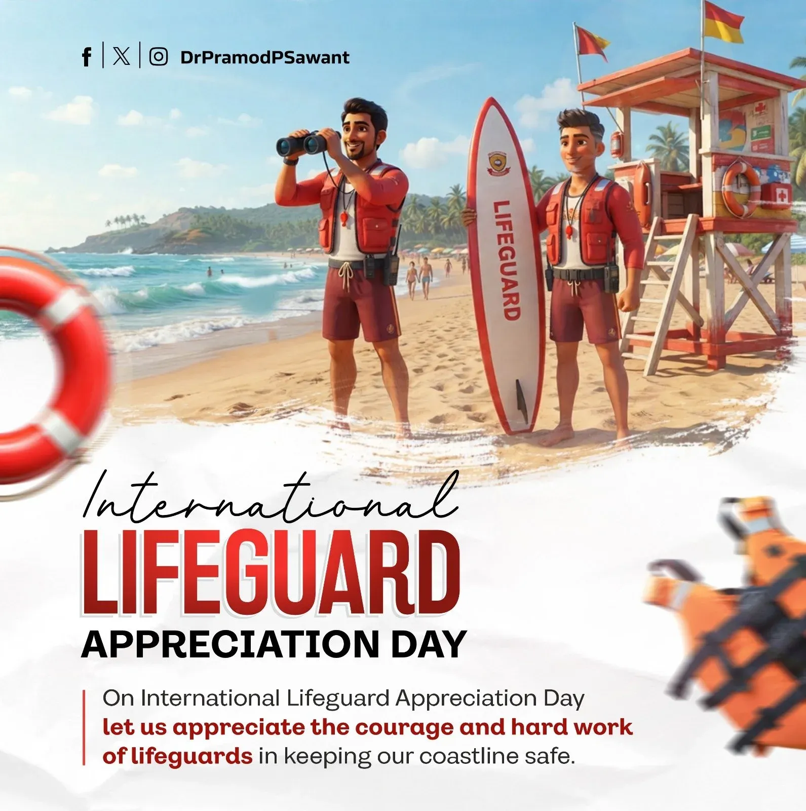 CM Sawant Salutes Goa's Lifeguards on Appreciation Day