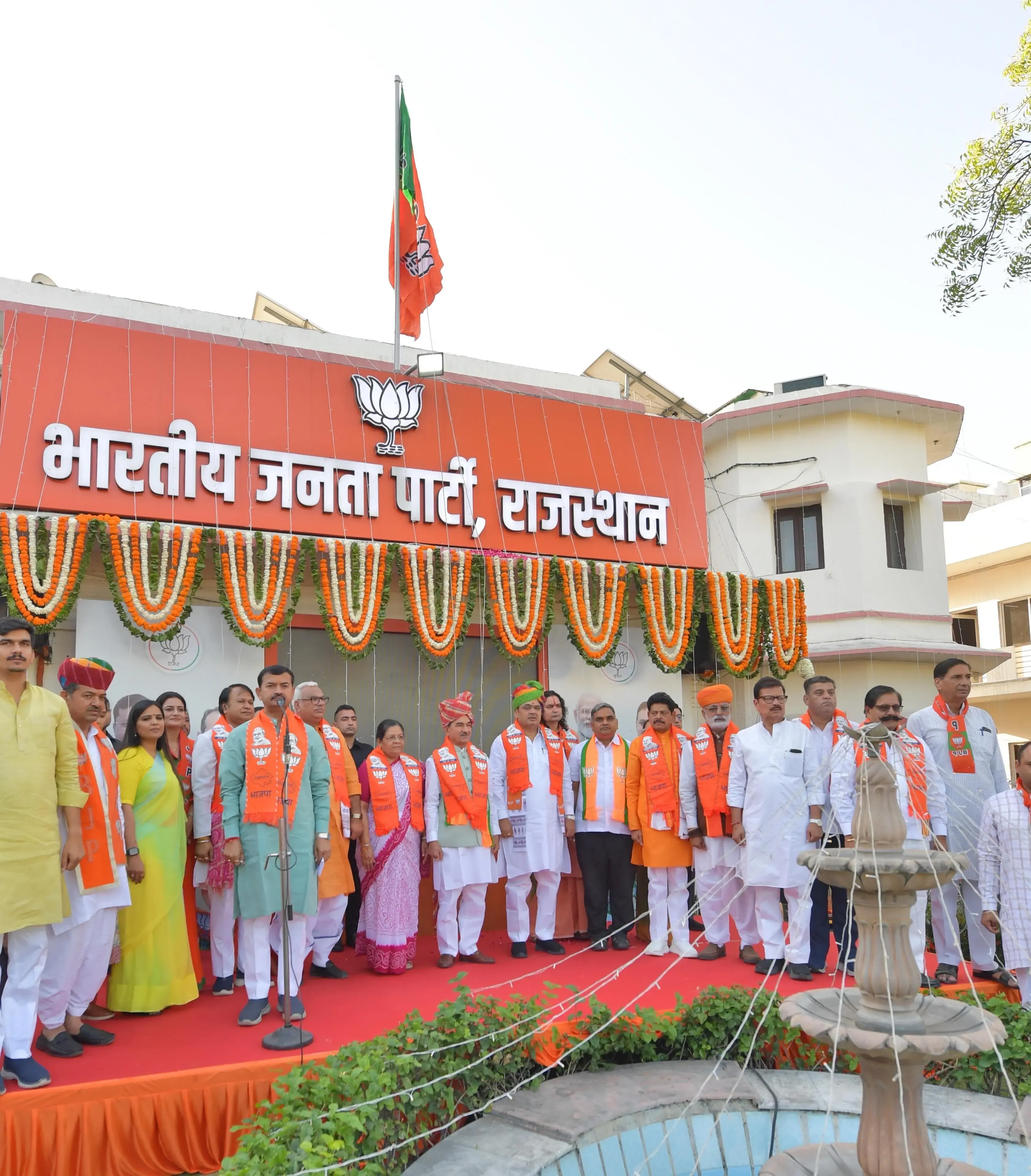 CM Bhajanlal Sharma Advocates for People-Centric Governance During BJP Foundation Day in Jaipur