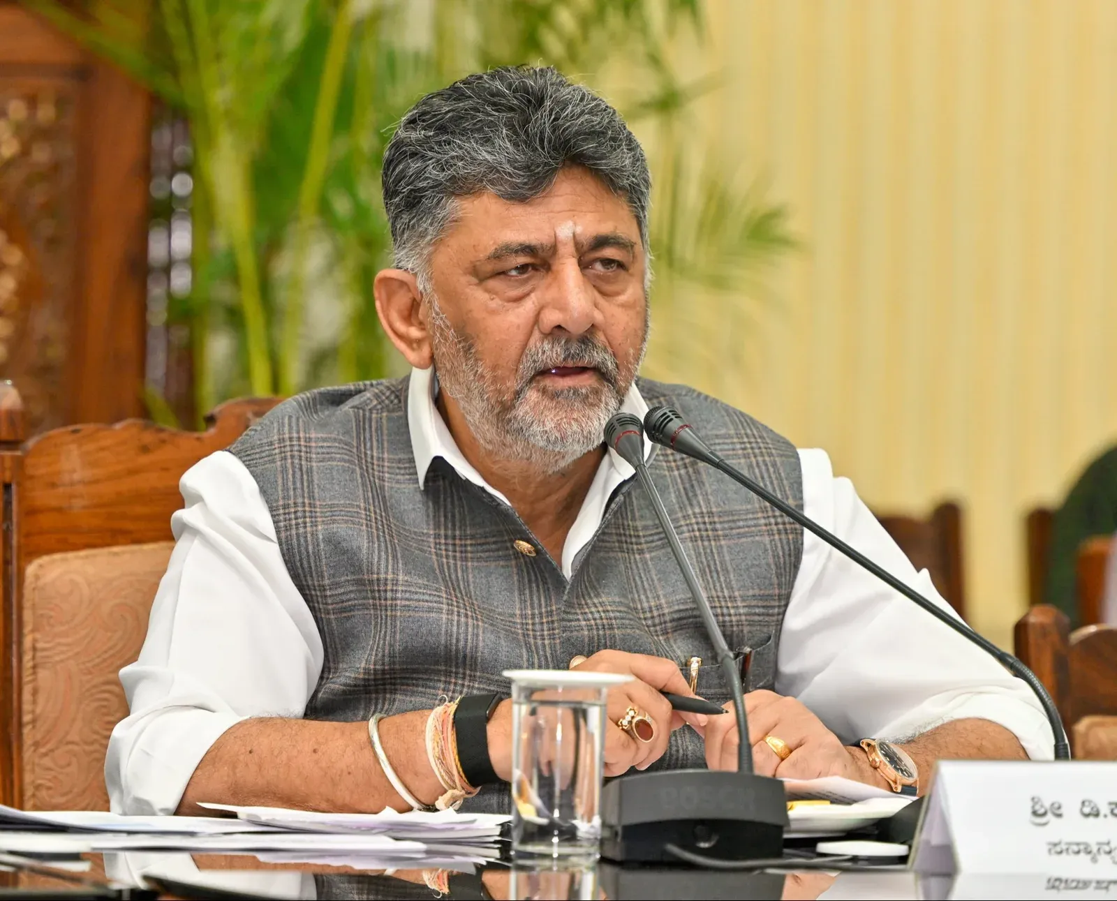 CM Shivakumar Holds Crisis Meet as Karnataka Reels Under Monsoon Deficit