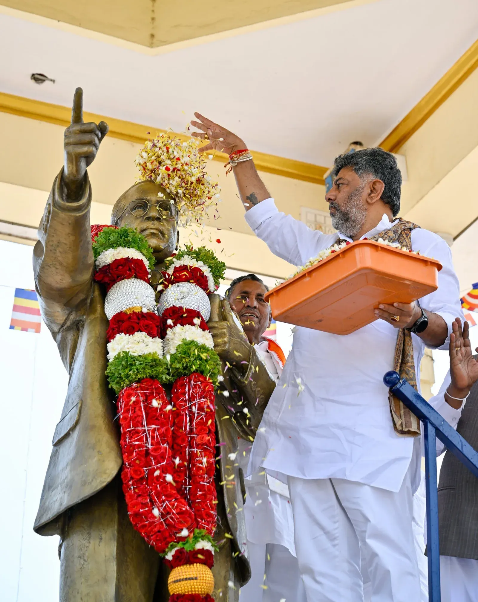 CM Shivakumar inaugurates Ambedkar Bhavan in Kollegal