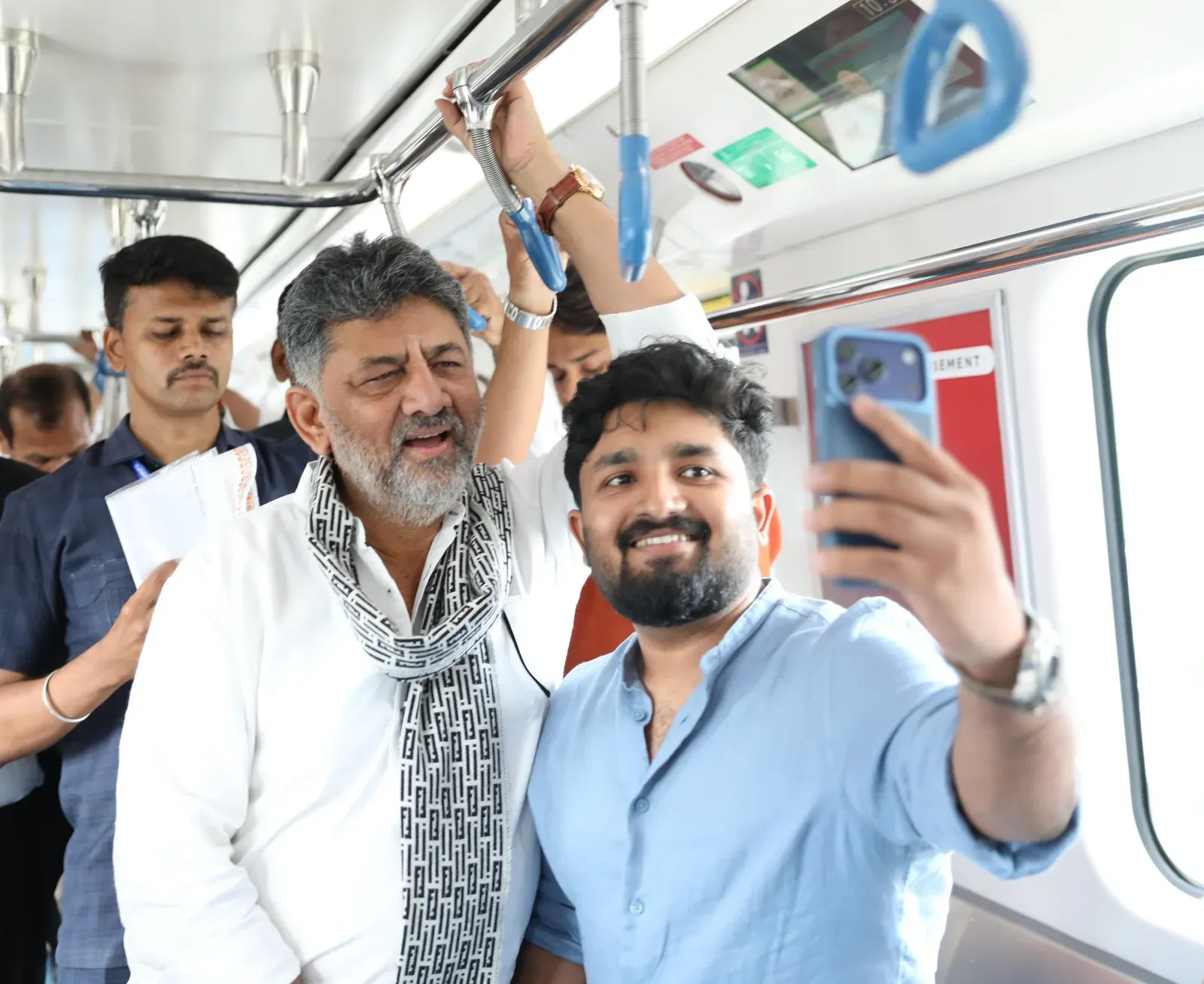 CM Shivakumar Rides Namma Metro to Promote Public Transport