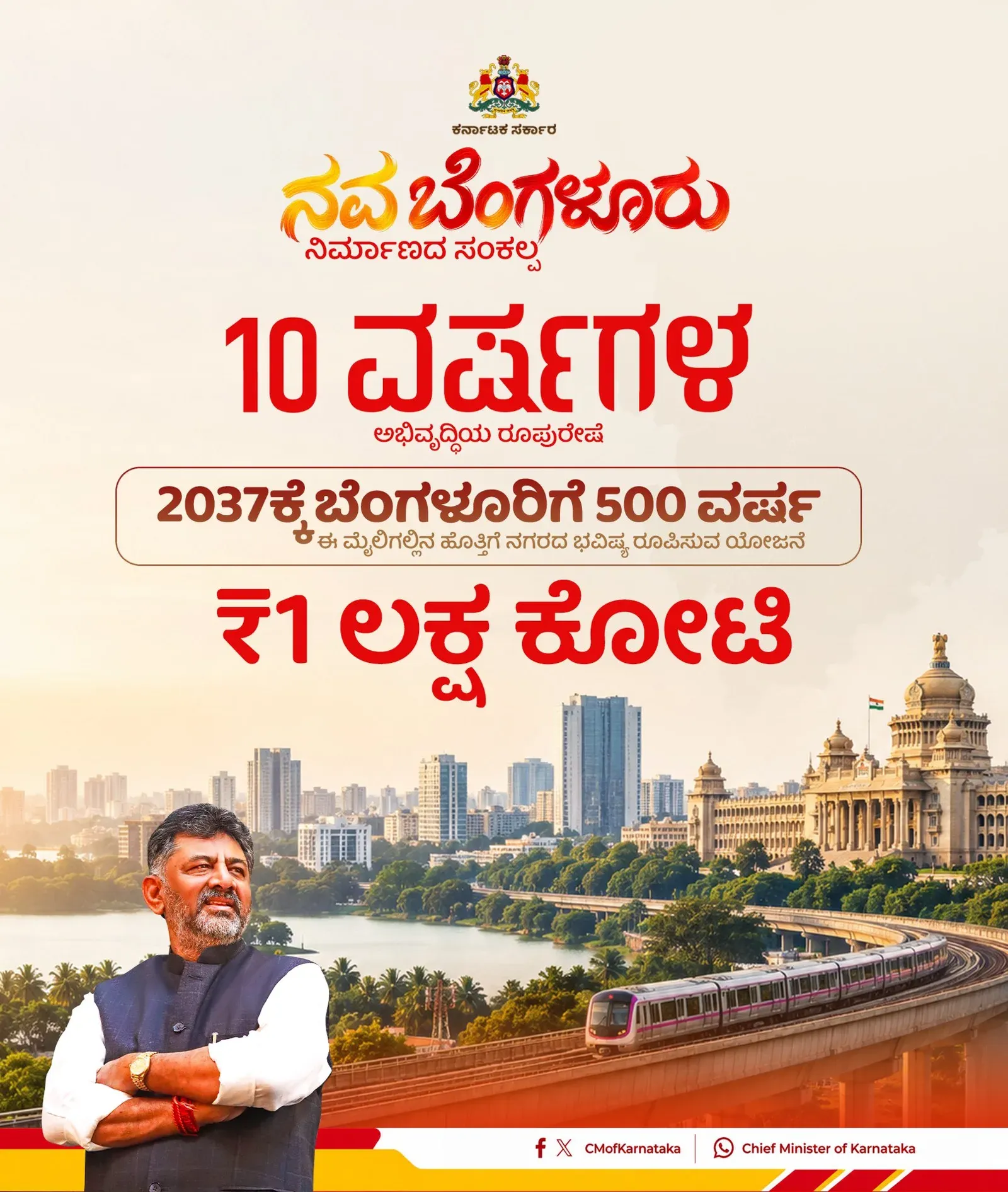 CM Shivakumar Unveils 10-Year Vision to Rebuild Bengaluru