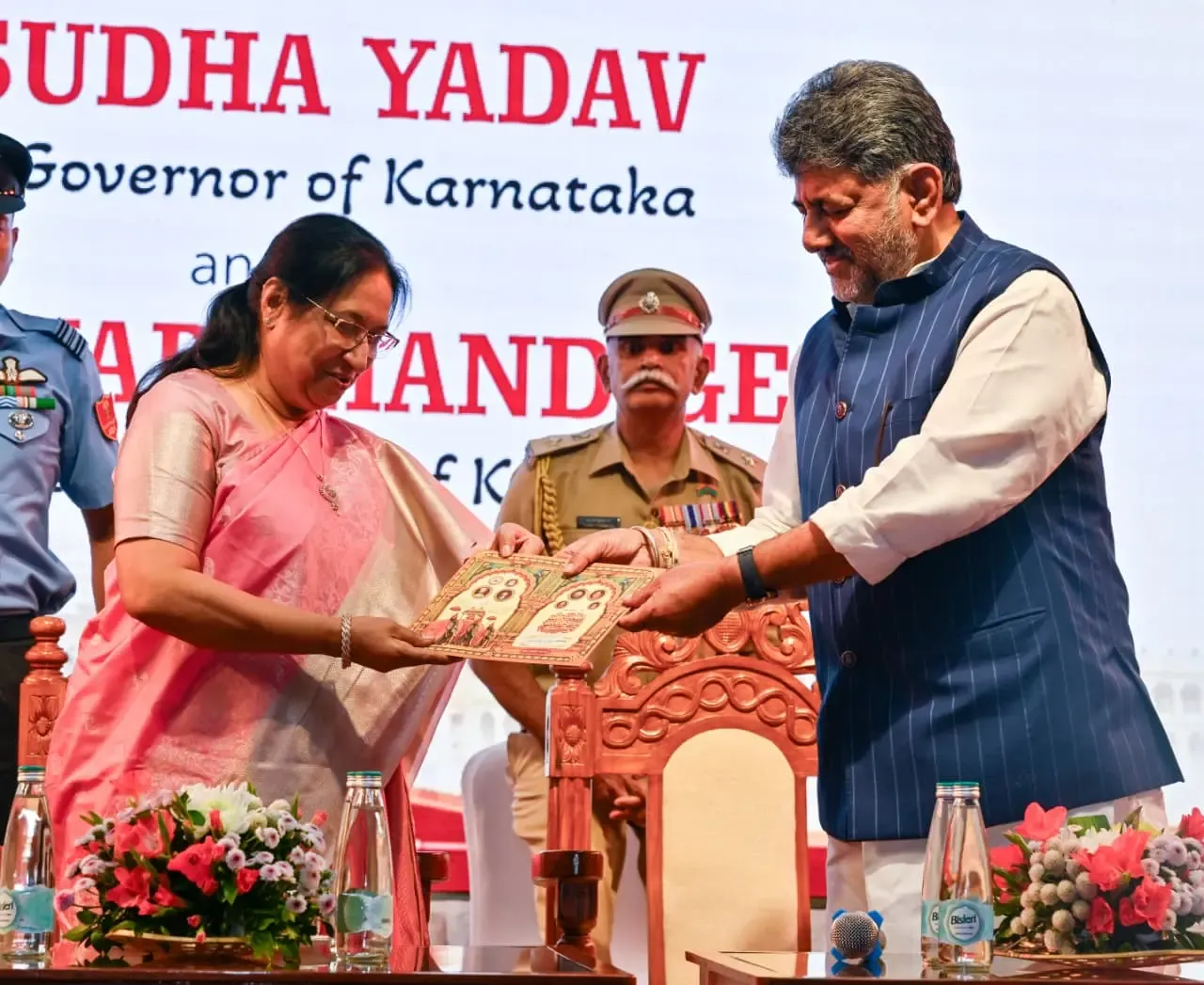 Sudha Yadav sworn in as Karnataka's 2nd woman Governor; CM Shivakumar welcomes her
