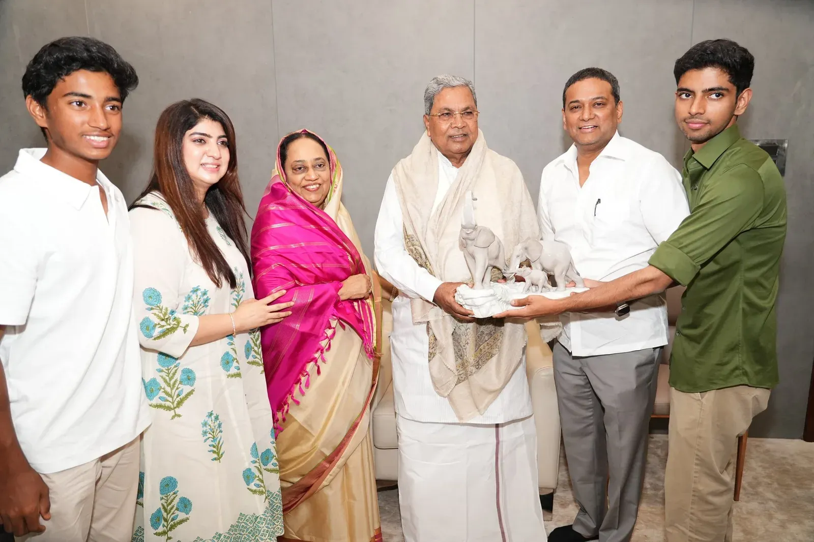 CM Siddaramaiah congratulates Mansoor Ali Khan on uncontested Rajya Sabha win