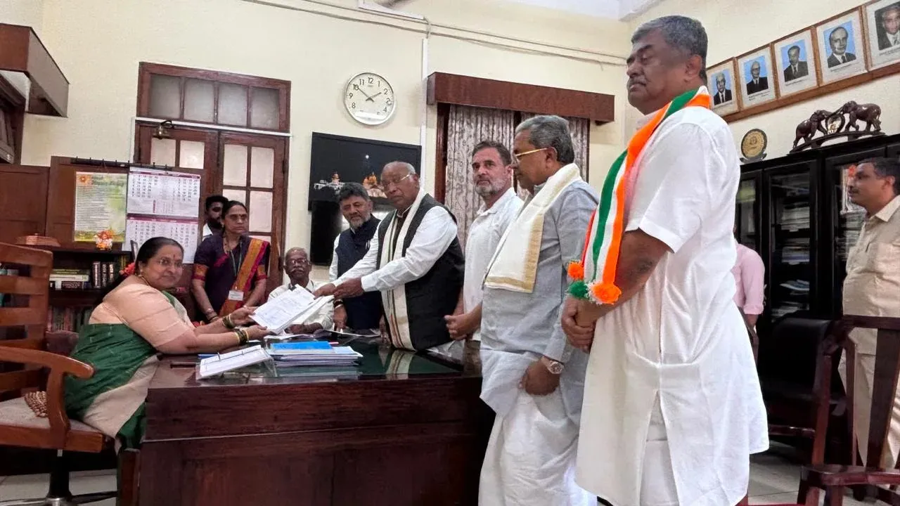 CM Siddaramaiah Joins Kharge's Rajya Sabha Nomination Filing