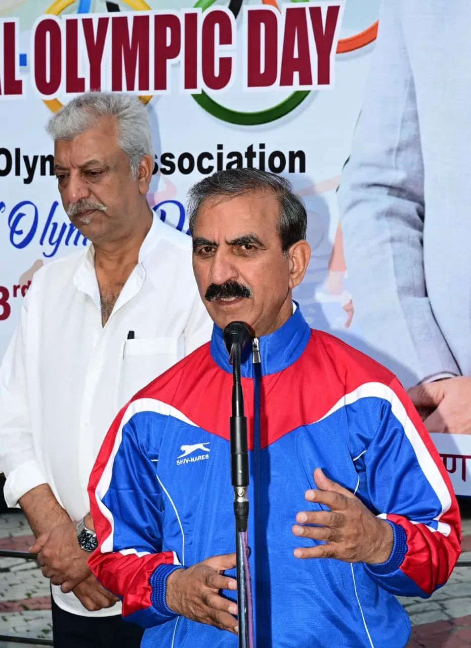 CM Sukhu Flags Off Olympic Marathon in Shimla, Cites Sports Push
