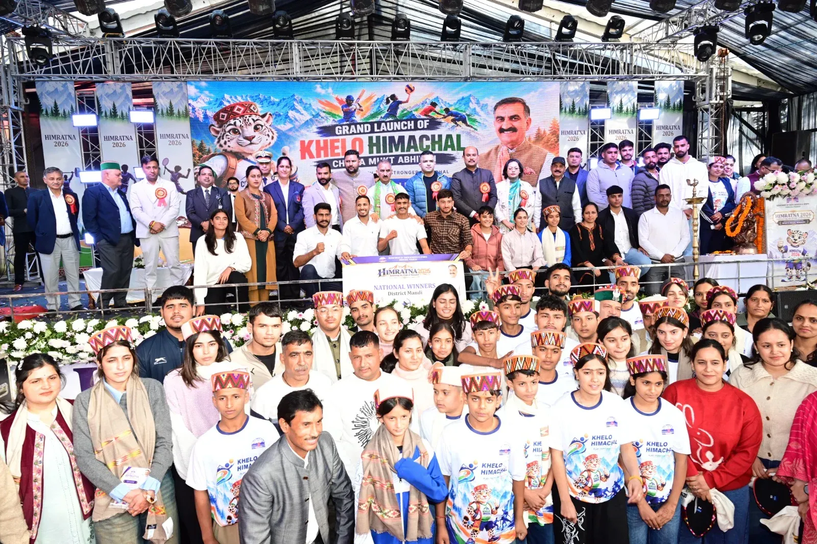 CM Sukhu honours 419 HP athletes with Rs 17.85 cr Him Ratan-2026 awards