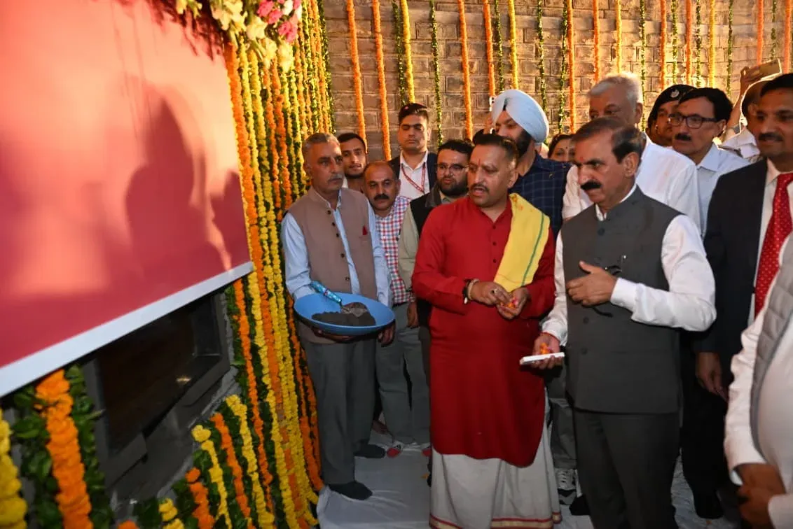 CM Sukhu lays foundation of Rs 246-cr underground utility duct in Shimla