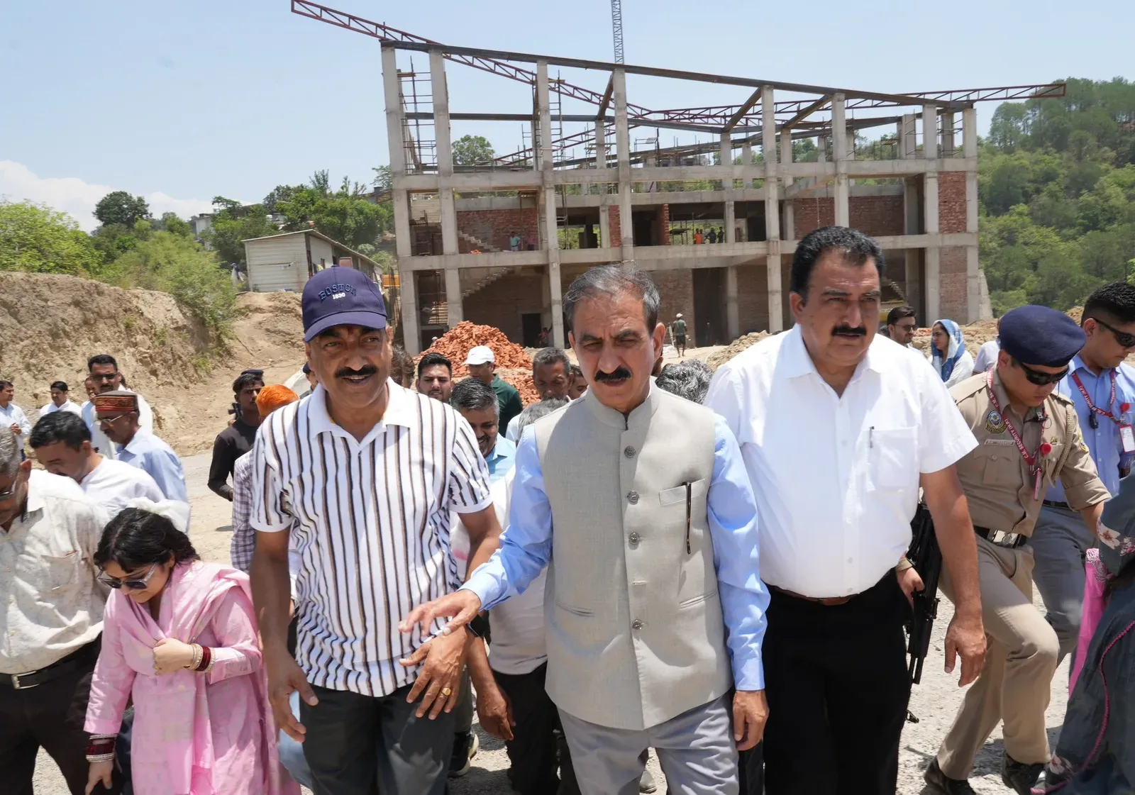 CM Sukhu Reviews Jaskot Heliport Progress in Himachal
