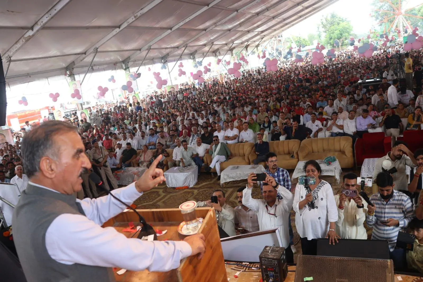 CM Sukhu Shares Images on X