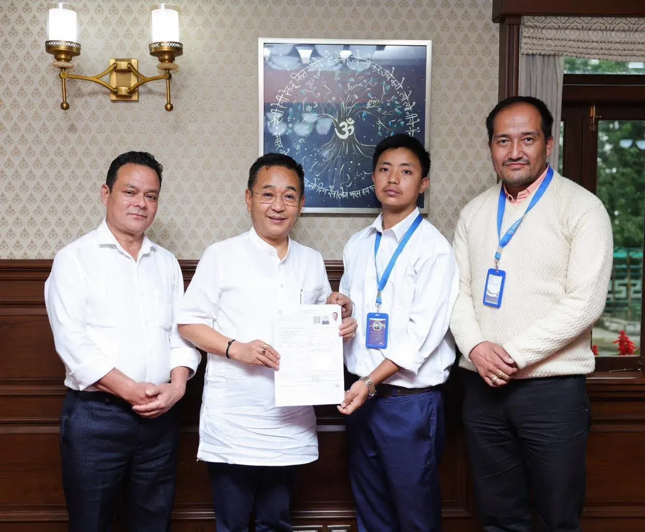 CM Tamang Submits SIR Form, Urges Sikkim Voters to Enrol