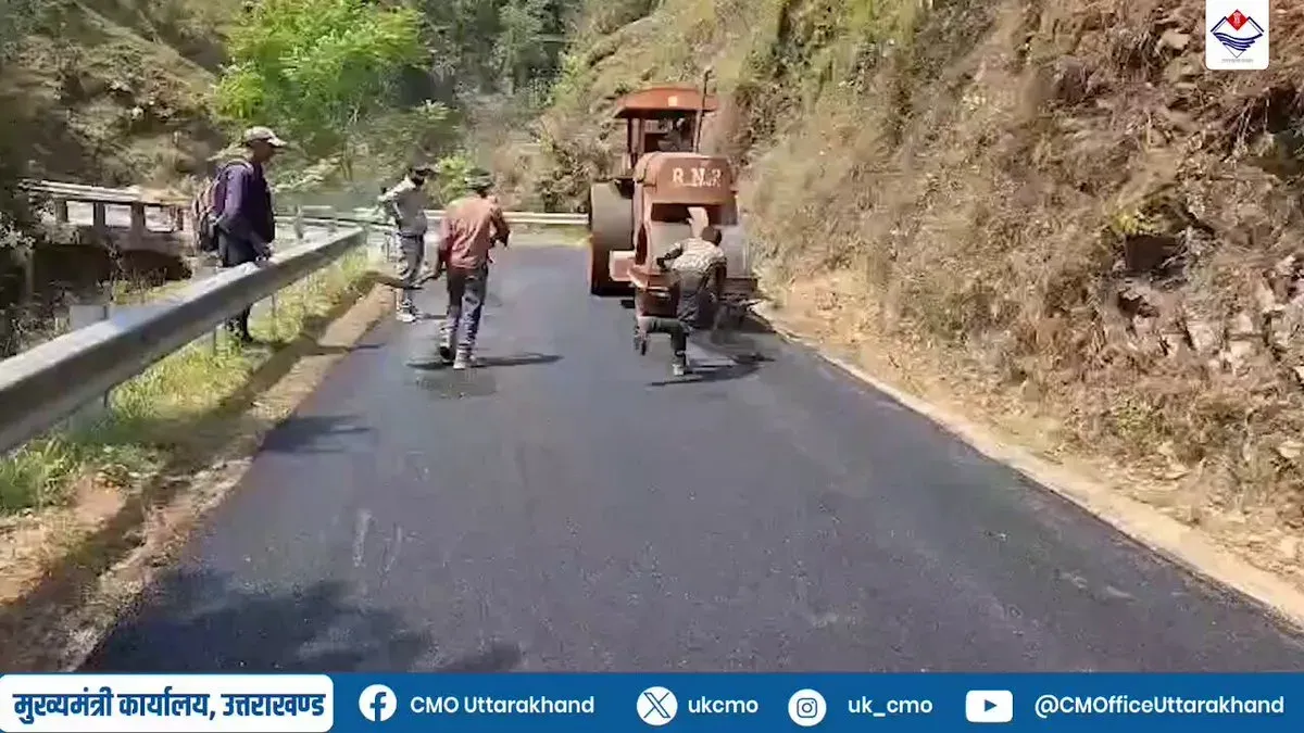 CM Uttarakhand: Balighaat Road Gets Blacktop Push in Bageshwar