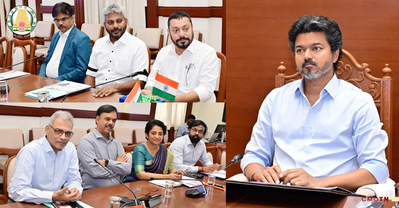 CM Vijay Chairs Fisheries Dept Review at Secretariat