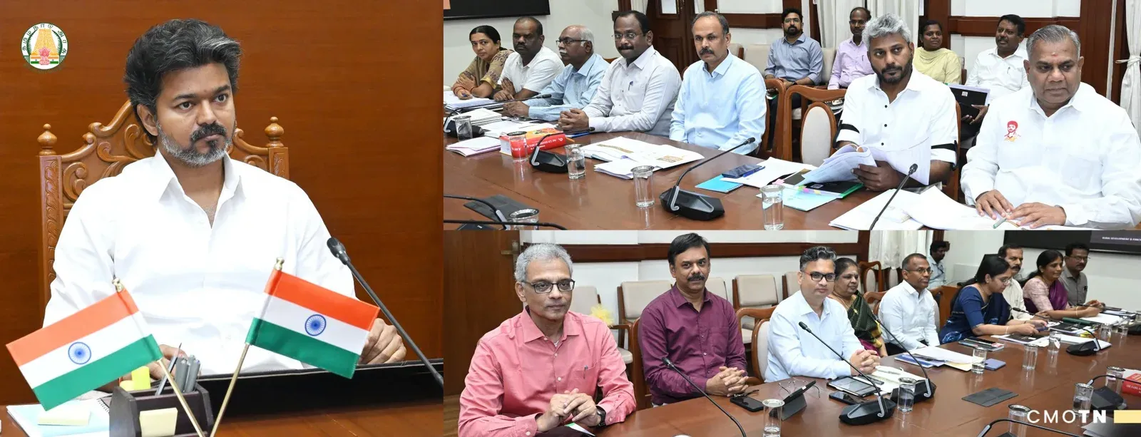CM Vijay Chairs Rural Development Review at Secretariat