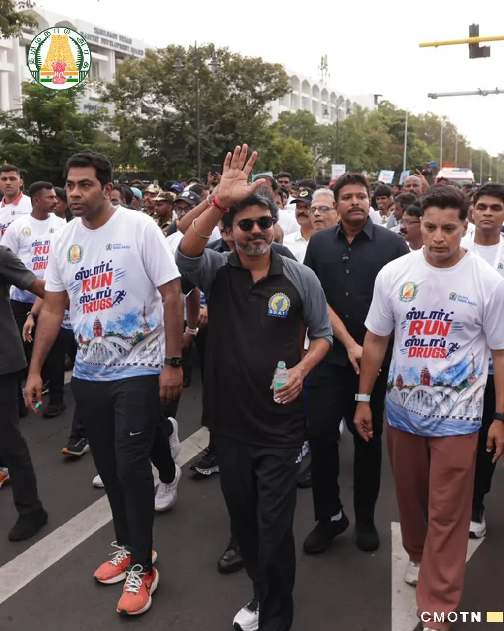 CM Vijay Flags Off Anti-Drug Run in Tamil Nadu on June 26