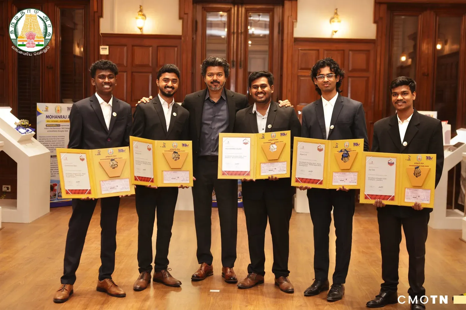 CM Vijay Honours Tamil Nadu's WorldSkills Shanghai Heroes