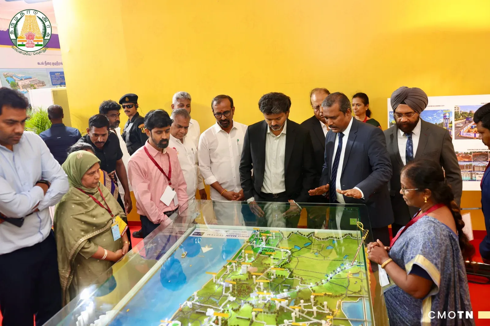 CM Vijay lays ₹3,108 cr Ring Main water project stone in Chennai