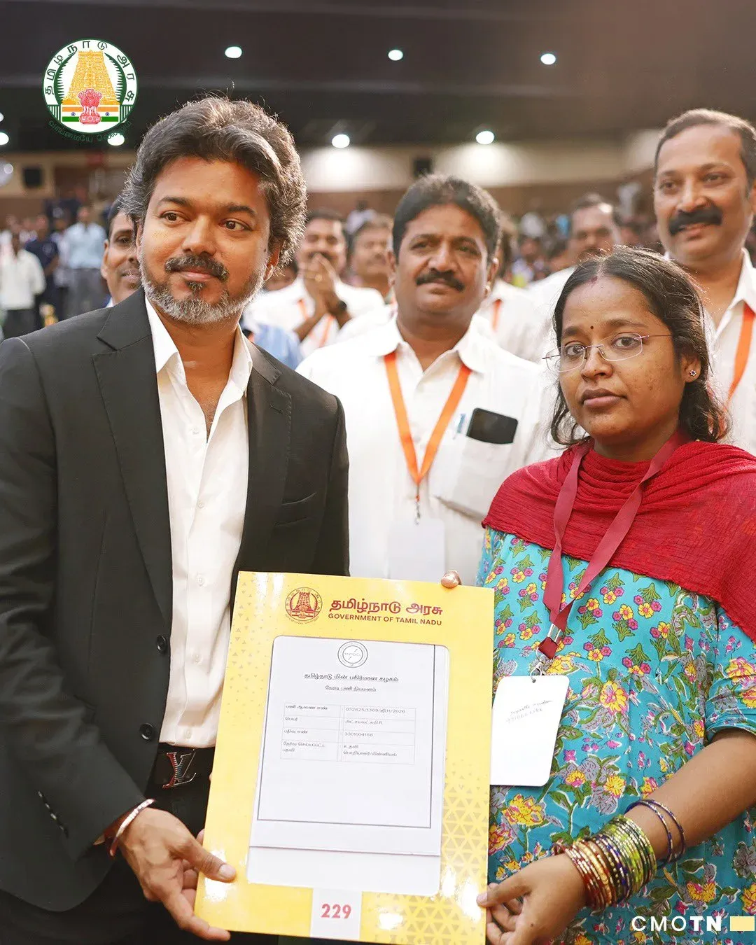CM Vijay Steps Off Stage to Hand Appointment Order to Pregnant Engineer