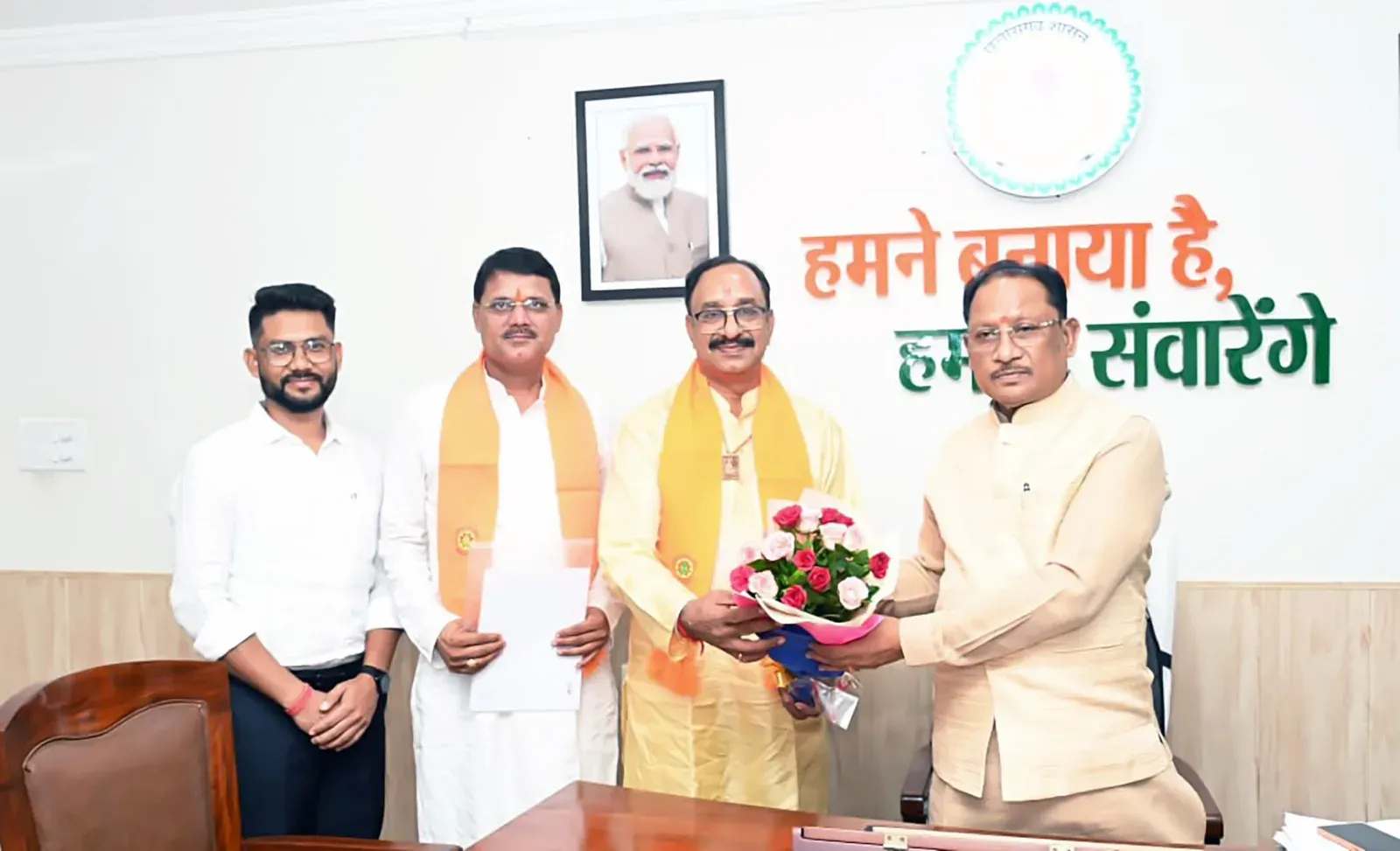 CM Vishnu Deo Sai meets Chhattisgarh Yoga Commission chief
