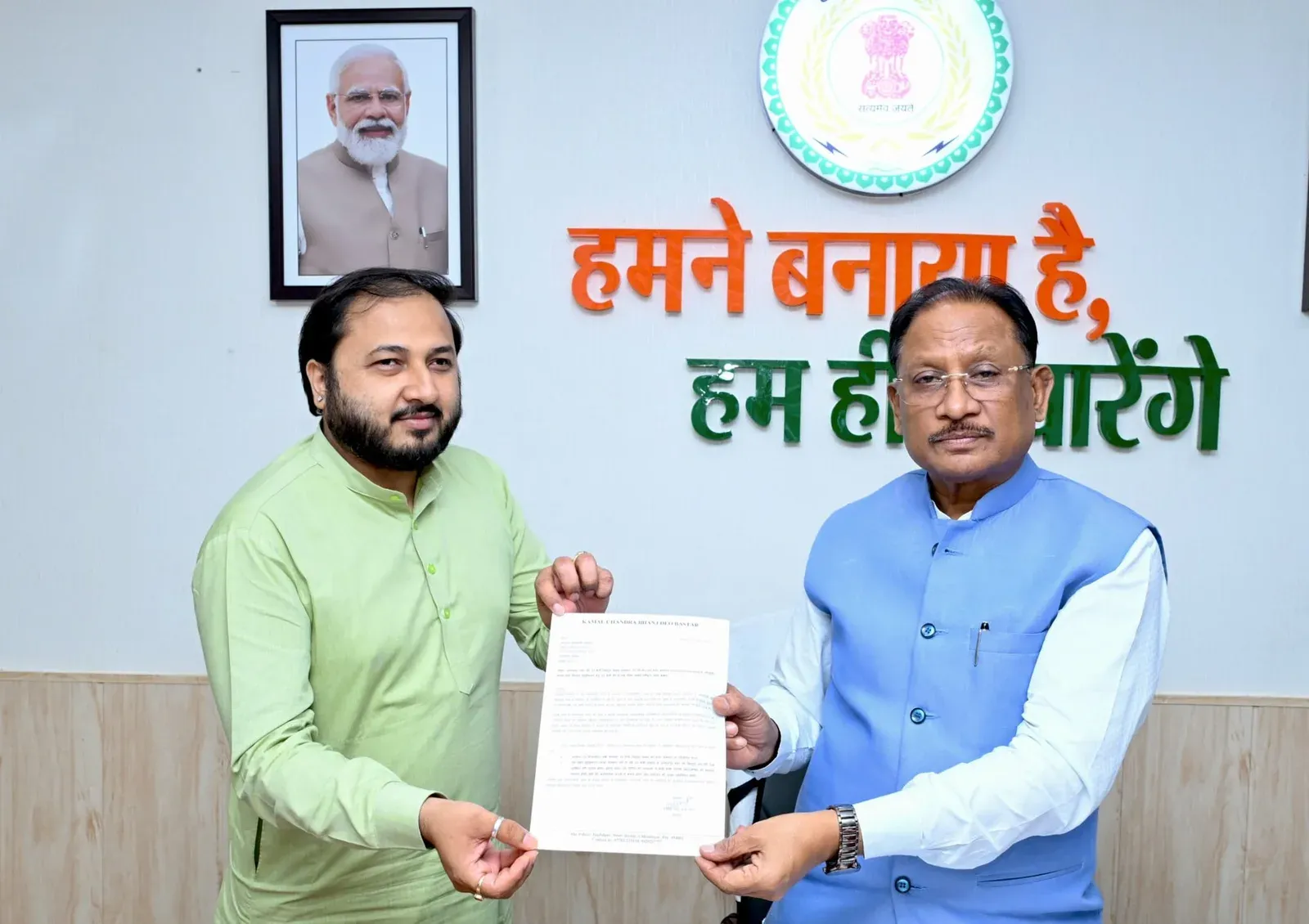 CM Vishnu Deo Sai meets former Chhattisgarh Youth Commission chief