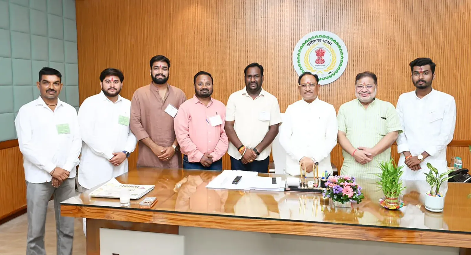 CM Vishnu Deo Sai Meets Raipur South MLA Sunil Soni's Delegation